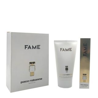 giftset sample and body lotion fame for Women 2pcs Paco Rabanne