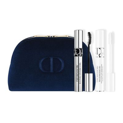 giftset bag and Diorshow Base Serum And Mascara for Women 3pcs Dior