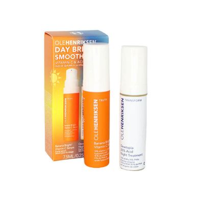 giftset day bright & smooth night for Women and Men mini 2pcs Olehenriksen