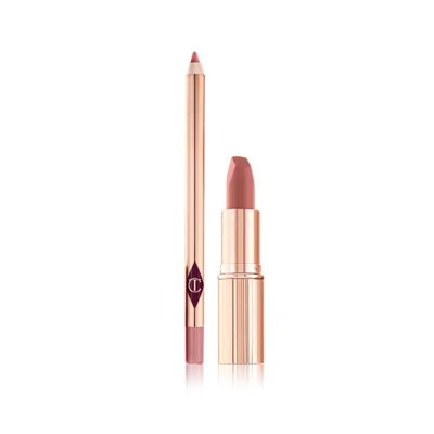 giftset mini Pillow Talk lipstick and lip liner for Women 2pcs Charlotte Tilbury