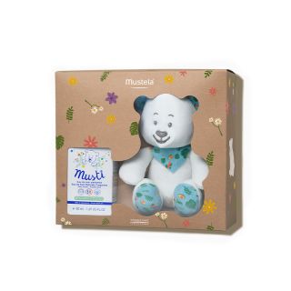 perfume and teddy bear giftset Musti for Boy and Girl 2pcs mustela