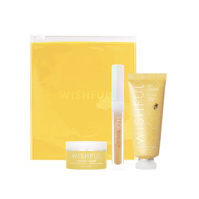 giftset honey bunch for women 3pcs wishful and Huda Beauty