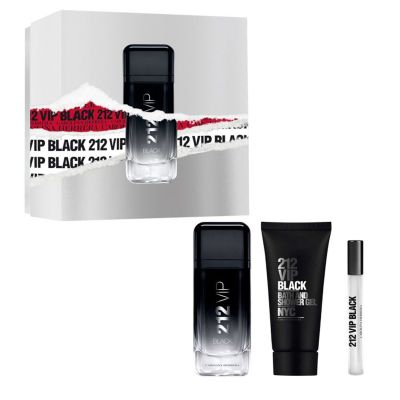 giftset 212VIP Black for Men 3pcs Carolina Herrera