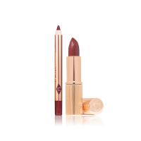 giftset lipstick and lip liner pillow talk deep 3 for Women mini 2pcs Charlotte Tilbury