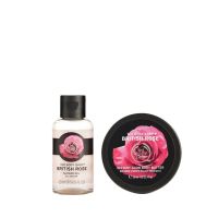 giftset body skin care glowing british rose for Women 2pcs The Body Shop