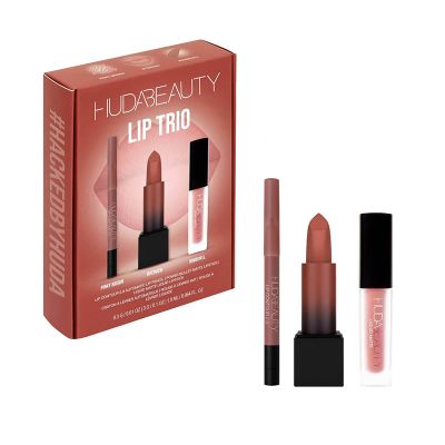 giftset lip trio for Women 3 pcs Huda Beauty