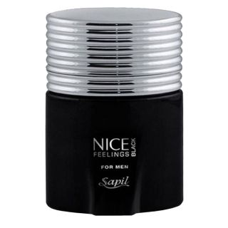 Nice Feelings Black Eau de Toilette for Men Sapil