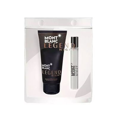 giftset after shave balm and Legend Night Eau de Parfum sample for Men 2pcs Mont Blanc