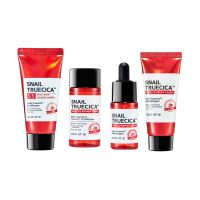 giftset snail truecica miracle repair starter kit for Women and Men 4 pcs some by mi
