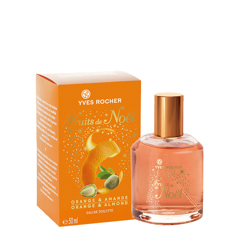 Eau De Toilette Yves Rocher Fruits De Noël Orange Et Amande - 50 Ml, Boîte Incluse, Made In France