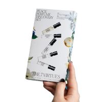 sample giftset peace perfume discovery set for Women and Men 5 pcs The 7 Virtues