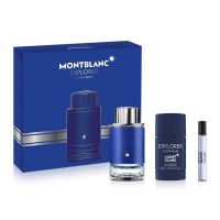 giftset Explorer Ultra Blue Eau de Parfum for Men 3 pcs Mont Blanc