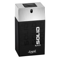 Solid Black Eau de Toilette for Men Sapil