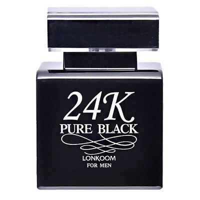 ماء تواليت 24K Pure Black للرجال من لونكوم