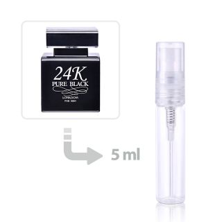 ماء تواليت 24K Pure Black للرجال من لونكوم