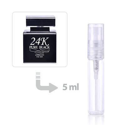 24K Pure Black Eau de Toilette for Men Lonkoom