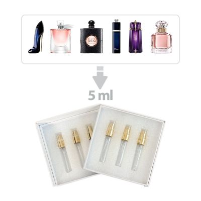 Exquisite warm perfumes decant giftset for Women 6 pcs Riah