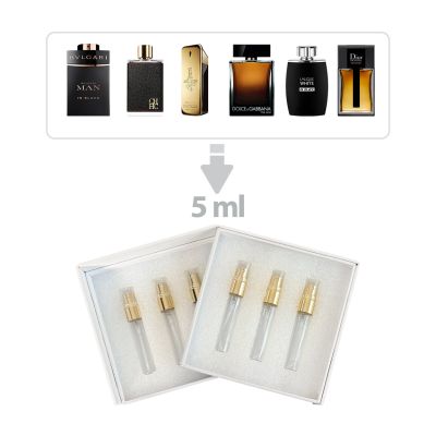 Exquisite warm perfumes decant giftset for men 6 pcs Riah