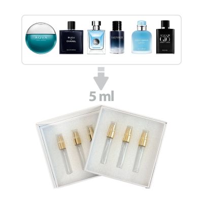 Exquisite cool perfumes decant giftset for men 6 pcs Riah