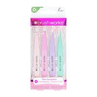 giftset complete tweezer set pastel Women 4 pcs Brush Works