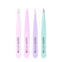 giftset complete tweezer set pastel Women 4 pcs Brush Works
