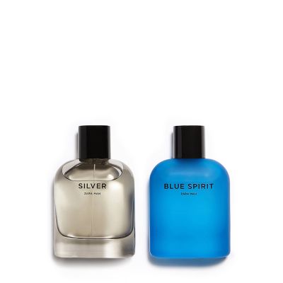 perfume giftset MAN SILVER and MAN BLUE SPIRIT Eau de Toilette for Men 2 pcs Zara