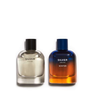 giftset MAN SILVER and MAN SILVER WINTER Eau de Toilette FOR Men 2PCS Zara