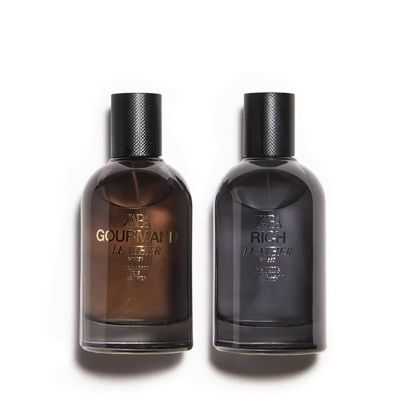 perfume giftset GOURMAND LEATHER and RICH LEATHER Eau de Parfum FOR Men 2PCS Zara