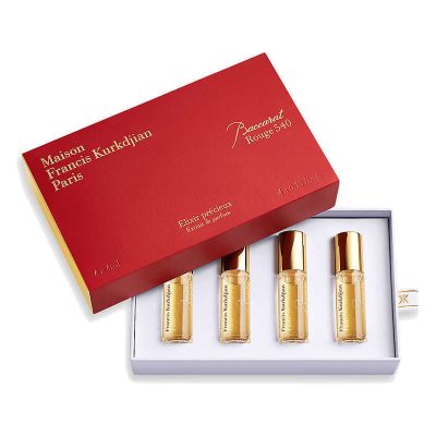 sample giftset Baccarat Rouge 540 Elixir Precieux Extrait de Parfum for Women and Men 4pcs Maison Francis Kurkdjian