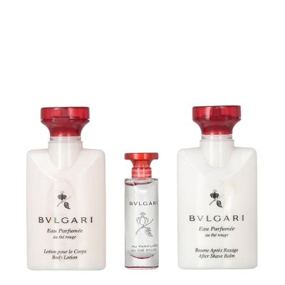 giftset body care and miniature Au The Rouge for Women 3pcs Bvlgari