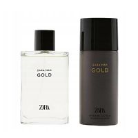 giftset Gold Eau De Toilette And Gold Deodorant Spray Men 2 pcs Zara
